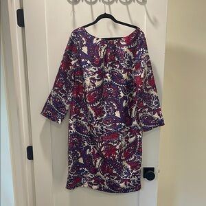 The Limited Paisley Dress - Red and Purple